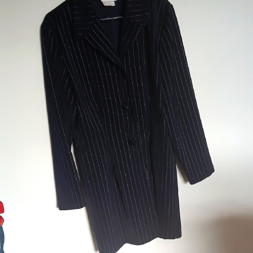Jessica Navy Pinstripe Blazer